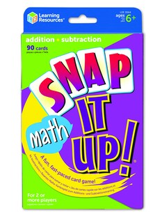 Foto 1 | Foto 1 | Recursos De Aprendizaje Sobre Juegos De Cartas ¡snap It Up! Matemáticas: Suma Y Resta - Venta Internacional.