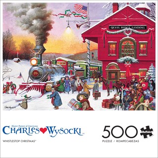 Foto 2 | Foto 2 | Rompecabezas Buffalo Games Charles Wysocki Whistlestop 500 Piezas - Venta Internacional