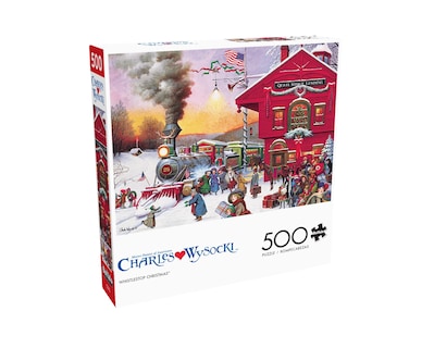 Foto 3 | Foto 3 | Rompecabezas Buffalo Games Charles Wysocki Whistlestop 500 Piezas - Venta Internacional