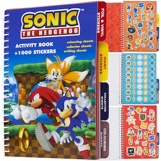 Foto 1 | Foto 1 | Pegatina Y Libro De Actividades De Sonic The Hedgehog Con 1000 Pegatinas - Venta Internacional.