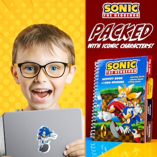Foto 5 | Foto 5 | Pegatina Y Libro De Actividades De Sonic The Hedgehog Con 1000 Pegatinas - Venta Internacional.