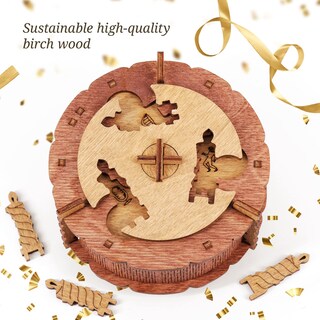 Foto 5 | Foto 5 | Puzzle Box Idventure, Tarta De Cumpleaños, Caja Del Tesoro Con Rompecabezas 3d - Venta Internacional.