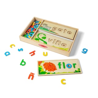 Foto 1 | Foto 1 | Juguete Educativo Para Aprender Idiomas Melissa & Doug Spanish See & Spell Con Certificación Fsc - Venta Internacional.