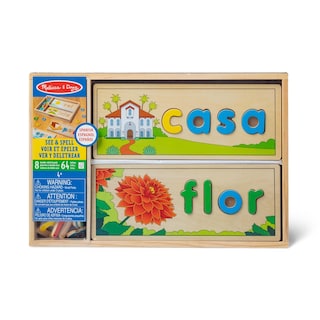 Foto 3 | Foto 3 | Juguete Educativo Para Aprender Idiomas Melissa & Doug Spanish See & Spell Con Certificación Fsc - Venta Internacional.