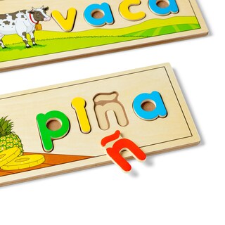 Foto 5 | Foto 5 | Juguete Educativo Para Aprender Idiomas Melissa & Doug Spanish See & Spell Con Certificación Fsc - Venta Internacional.