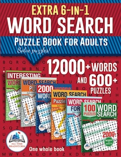 Foto 1 | Foto 1 | Extra 6-in-1 Collection Word Search Puzzle Book For Adults: 12000+ Words And 600+ Puzzles. Big Pack - Venta Internacional.