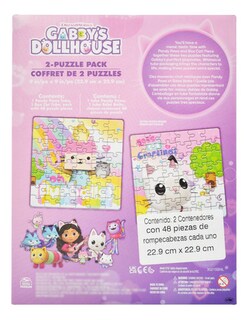 Foto 3 | Foto 3 | Gabbys Dollhouse 2 Rompecabezas De Tubo 48pz Spin Master
