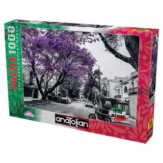 Foto 1 | Foto 1 | Jacarandas Ciudad De México Rompecabezas 1000 Piezas | Primavera Urbana | Estilo Natural | Anatolian