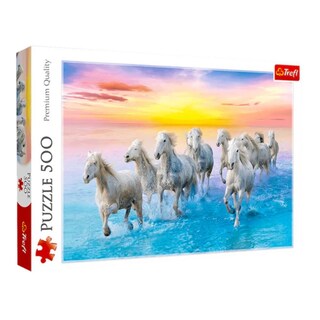 Foto 1 | Foto 1 | Caballos Galopando: Rompecabezas 500 Piezas | Movimiento Y Naturaleza Equina | Trefl