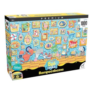 Foto 1 | Foto 1 | Rompecabezas Bob Esponja 1000 Piezas Coleccionable Premium Con Portavasos