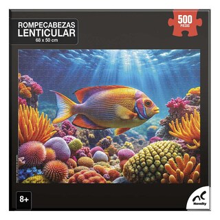 Foto 2 | Foto 2 | Rompecabezas Mundo Marino Efecto 3d 500 Piezas Lenticular