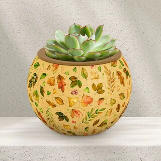 Foto 1 | Foto 1 | Maceta Verde Elegante | Plástico | 80 Piezas Miniatura | Rompecabezas Decorativo | Piece Relax