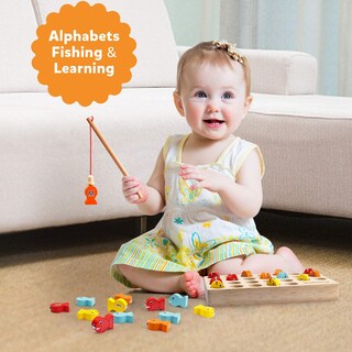 Foto 2 | Foto 2 | Juego De Pesca Magnético Coogam Abc Alphabet Para Niños De Más De 3 Años - Venta Internacional.