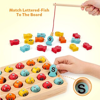 Foto 3 | Foto 3 | Juego De Pesca Magnético Coogam Abc Alphabet Para Niños De Más De 3 Años - Venta Internacional.