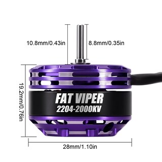 Foto 2 | Foto 2 | Motor Outrunner sin Escobillas Injora Fat Viper 2204 2000kv - Venta Internacional