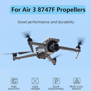 Foto 2 | Foto 2 | Hélices Para Drones Dji Air 3 De Fibra De Carbono De Bajo Ruido, 8 Piezas - Venta Internacional.