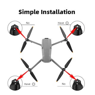Foto 4 | Foto 4 | Hélices Para Drones Dji Air 3 De Fibra De Carbono De Bajo Ruido, 8 Piezas - Venta Internacional.