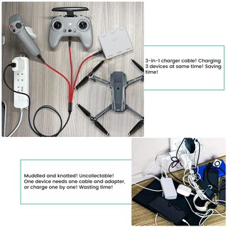 Foto 3 | Foto 3 | Cable De Carga Rápida Charger 3 En 1 De 3 A Para Drones Dji Y Accesorios - Venta Internacional.