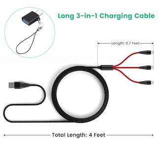 Foto 7 | Foto 7 | Cable De Carga Rápida Charger 3 En 1 De 3 A Para Drones Dji Y Accesorios - Venta Internacional.