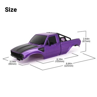 Foto 4 | Foto 4 | Carcasa Rígida Tipo Pickup Injora Ir60 Para Rc Crawler Trx4m 1/18 - Venta Internacional.