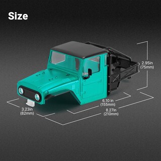 Foto 6 | Foto 6 | Carcasa De Camión Injora Ir40 87 G Con Jaula Tubular Para 1/18 Trx4m - Venta Internacional.