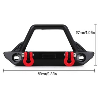 Foto 2 | Foto 2 | Parachoques Delantero Rc Injora Metal Con Luces Para Scx24 Wrangler - Venta Internacional.