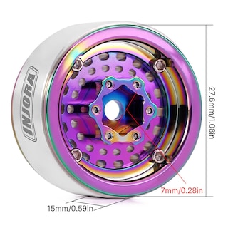Foto 3 | Foto 3 | Llanta Injora Cnc Aluminium 1.0 Para Rc Crawler 1/18 1/24 - Venta Internacional.