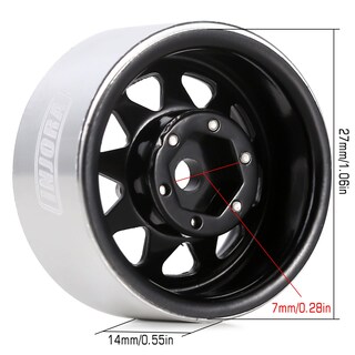 Foto 3 | Foto 3 | Rueda Injora 1.0 Beadlock de Acero Estampado 1/18 para Trx4m Axial - Venta Internacional