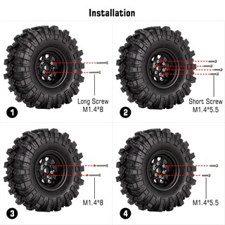 Foto 5 | Foto 5 | Rueda Injora 1.0 Beadlock de Acero Estampado 1/18 para Trx4m Axial - Venta Internacional
