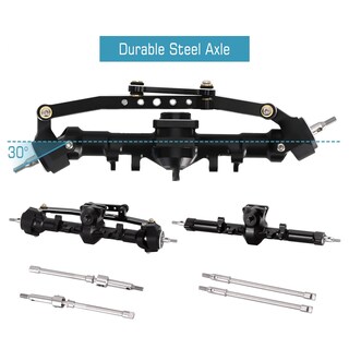 Foto 3 | Foto 3 | Juego de Ejes De +4 Mm Extendidos Negros Para Axial Scx24 1/24 Rc Crawler - Venta Internacional