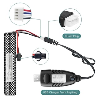 Foto 2 | Foto 2 | Batería Airsoft De 11,1 V, 2000 Mah, Conector Sm2p Con Cargador Usb - Venta Internacional.