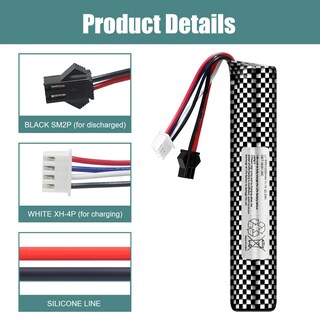 Foto 3 | Foto 3 | Batería Airsoft De 11,1 V, 2000 Mah, Conector Sm2p Con Cargador Usb - Venta Internacional.