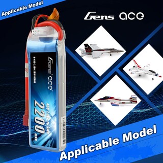 Foto 5 | Foto 5 | Batería Lipo Gens Ace De 7 4 V 2200 Mah 2 S 45 V Con Conector Dean - Venta Internacional.
