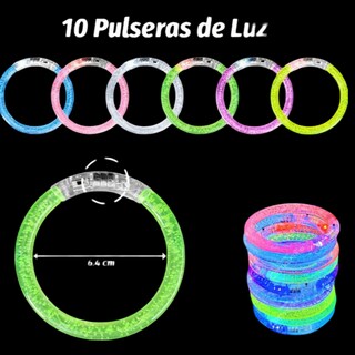 Foto 3 | Foto 3 | Kit Xtellar 10 Pulsera Luminosa Plástico Colores Luz Led Fiesta Boda Color Multicolor