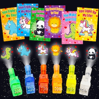 Foto 1 | Foto 1 | Luces Led Con Dedos Augtoy, Tarjetas De San Valentín Para Niños, 28 Unidades - Venta Internacional.