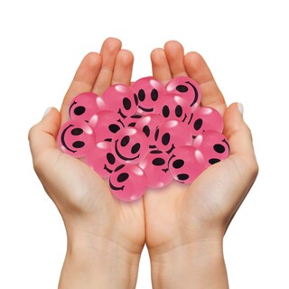 Foto 4 | Foto 4 | Bouncing Balls Artcreativity Pink, Cara Sonriente Que Brilla En La Oscuridad - Venta Internacional.