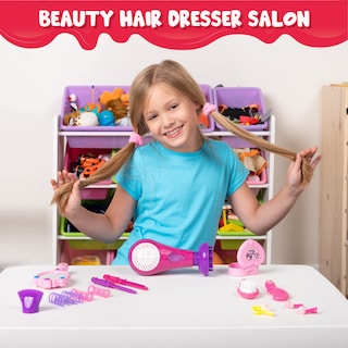 Foto 6 | Foto 6 | Set De Salón De Belleza Joyin Girls Con Secador De Pelo, Espejo Y Más, 17 Piezas - Venta Internacional.