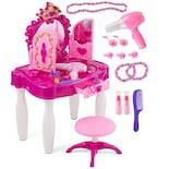 Mesa De Maquillaje Prextex Kids Con Espejo, Silla Y Accesorios - Venta Internacional.