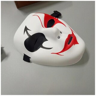 Foto 2 | Foto 2 | Máscara De Halloween Pvc Ligera  Z-smilefun  Mxdve-005  5  Piezas  Plástico Pvc Color  Blanca Con Negro Y Rojo