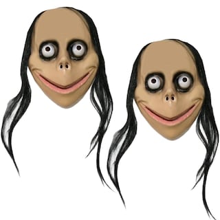 Foto 1 | Foto 1 | Halloweeen Máscara De Terror Momo Z-smilefun Mxmok-002 2 Piezas Plástico Pvc Color Beige