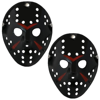 Foto 1 | Foto 1 | Jason Voorhees Máscara Z-smilefun Mxjbk-002 2 Piezas Plástico Pvc Color Negro