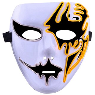 Foto 1 | Foto 1 | Máscaras De Halloween Terror Z-smilefun Mxoen-016 1 Pieza Plástico Pvc Color Amarillo Con Blanco