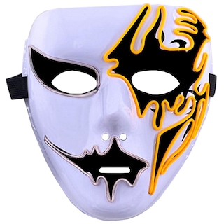 Foto 2 | Foto 2 | Máscaras De Halloween Terror Z-smilefun Mxoen-016 1 Pieza Plástico Pvc Color Amarillo Con Blanco