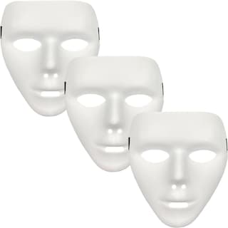 Foto 1 | Foto 1 | Disfraz Aterrador De Día De Muertos  Z-smilefun  Mxkru-003  3 Piezas  Plástico Pvc Color  Blanco Mate
