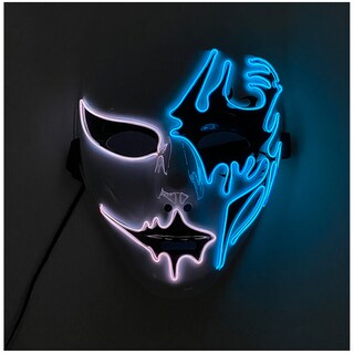 Foto 3 | Foto 3 | Máscaras Para Fiesta De Halloween Z-smilefun Mxoen-005 5 Piezas Plástico Pvc Color Azul Con Blanco