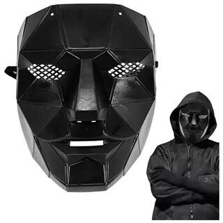 Foto 6 | Foto 6 | Halloween Máscara Costum  Z-smilefun  Mxsui-002  2 Piezas  Plástico Pvc Color  Máscara Negra
