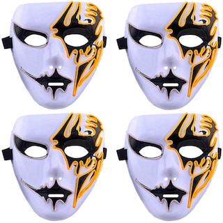 Foto 1 | Foto 1 | Disfraz De Halloween Aterradora Z-smilefun Mxoen-019 4 Piezas Plástico Pvc Color Amarillo Con Blanco