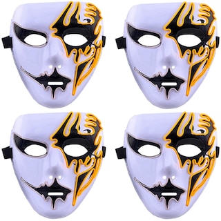 Foto 2 | Foto 2 | Disfraz De Halloween Aterradora Z-smilefun Mxoen-019 4 Piezas Plástico Pvc Color Amarillo Con Blanco