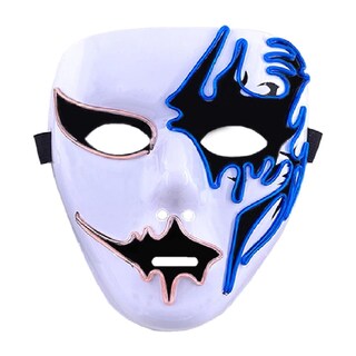 Foto 1 | Foto 1 | Máscara De Luz Led Neón Z-smilefun Mxoen-001 1 Pieza Plástico Pvc Color Azul Con Blanco