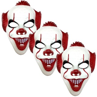 Foto 1 | Foto 1 | Máscaras Para Fiesta De Halloween Z-smilefun Mxezo-003 3 Piezas Plástico Pvc Color Blanco/rojo